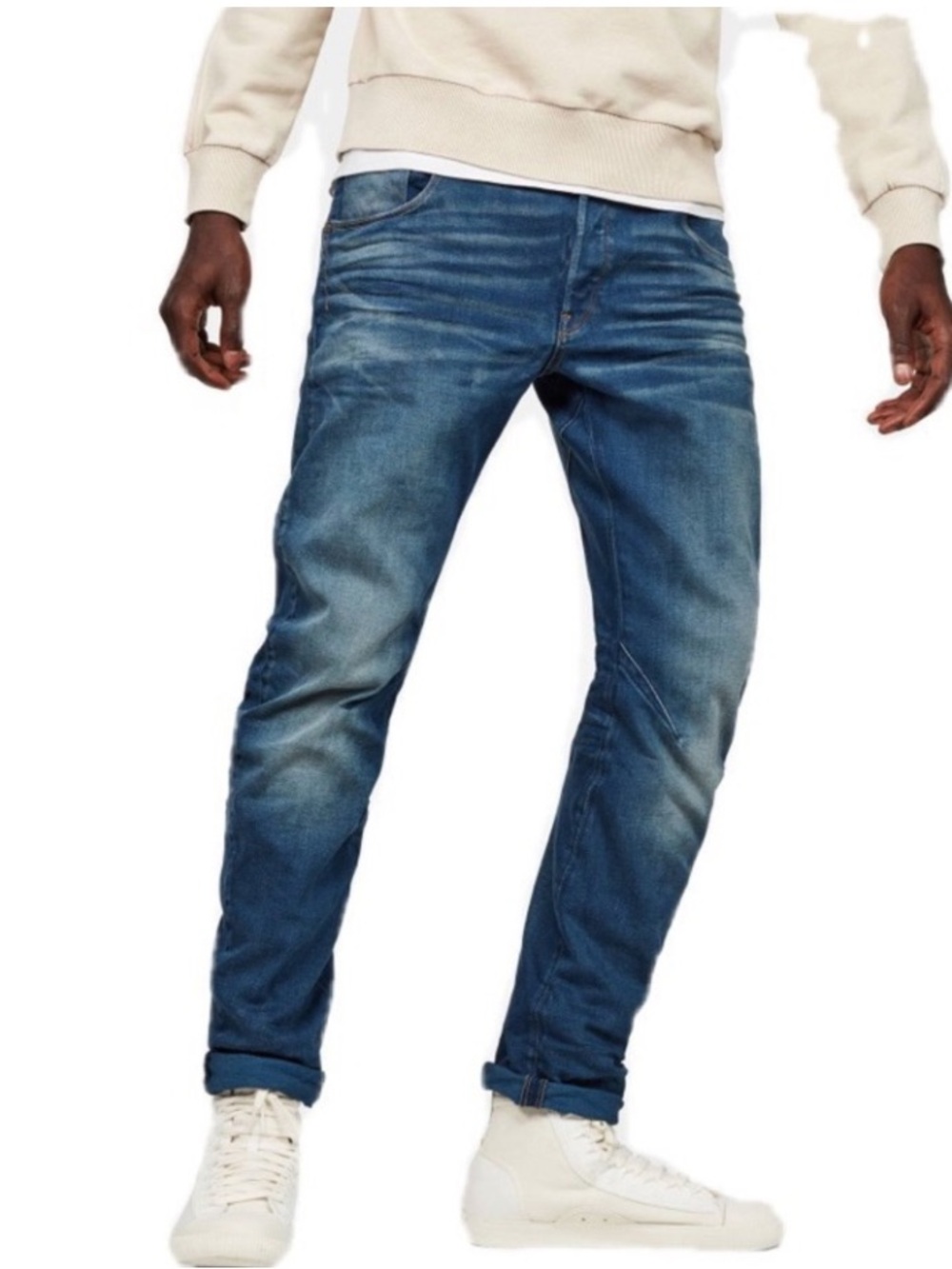 G Star Raw Men’s 3D Arc Slim Twisted Leg Blue Jeans